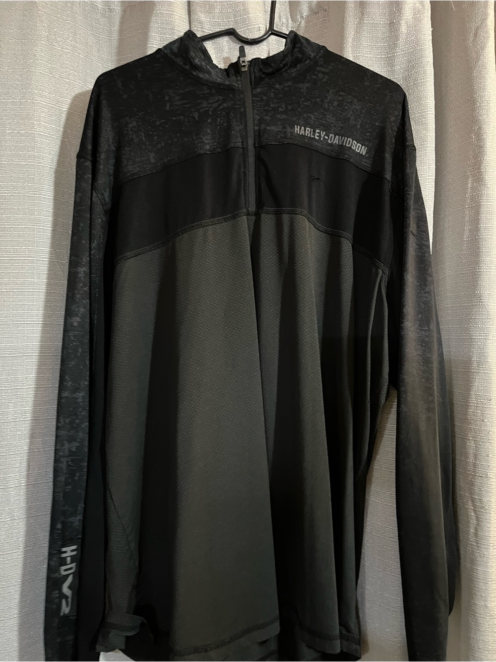 Harley-Davidson Black Heathered HDV2 Logo Pullover